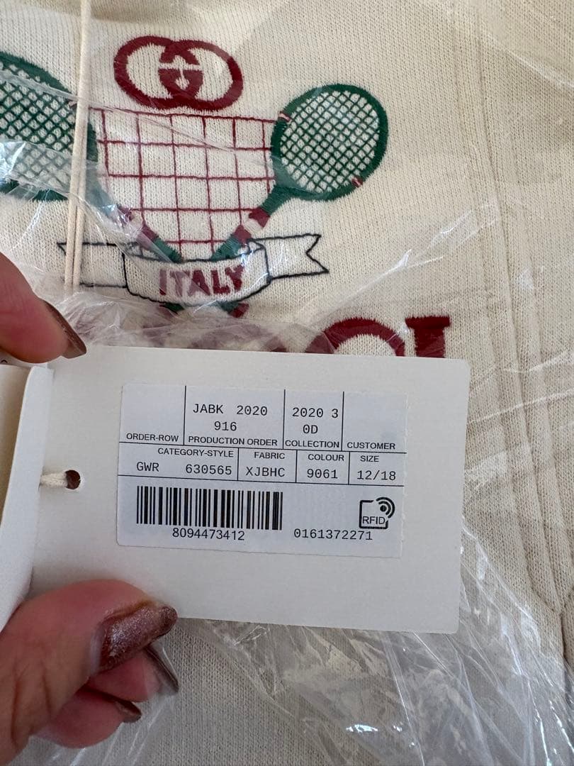 GUCCI テニスモチーフ ワンピース 80