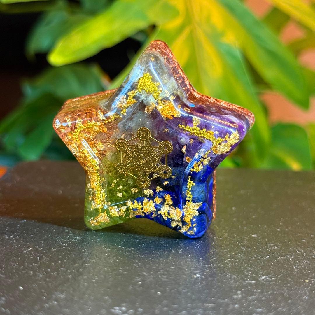 fairy光波動 オルゴナイト 星の祝福 ① 叡智と目覚めの光　大きなお星さま