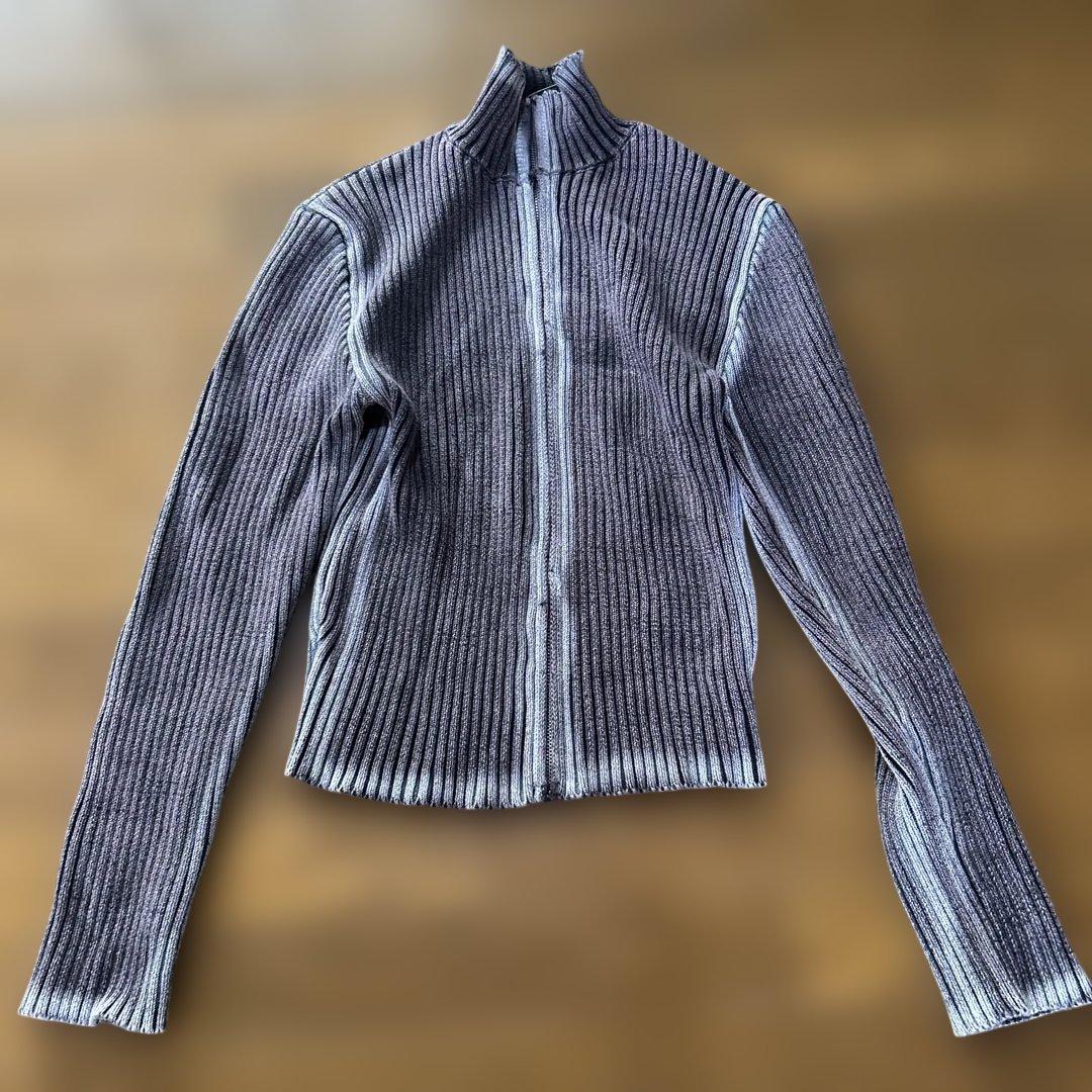 (完売品)jaded london 短丈ジップアップニット　size M