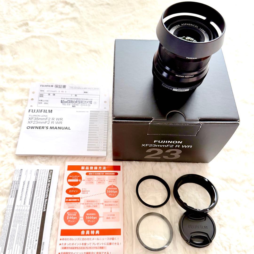 美品　FUJINON XF23mm F2 R WR