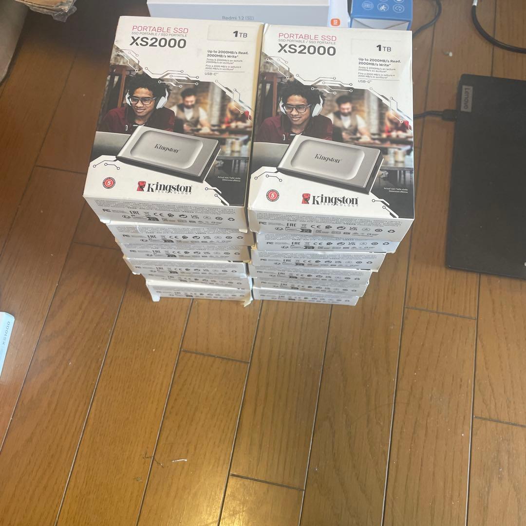 Kingston XS2000 ポータブルSSD 1TB 12個セット