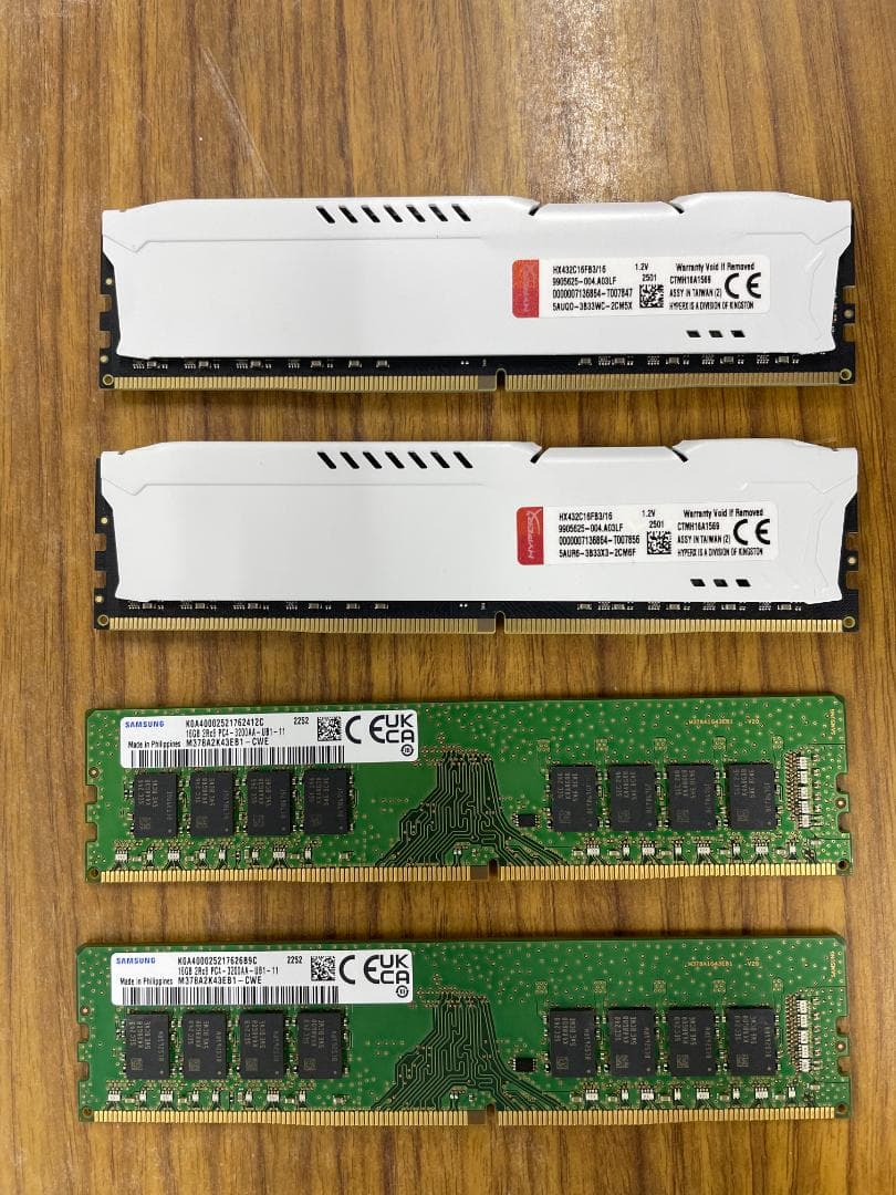 DDR4　16GB　4本セット