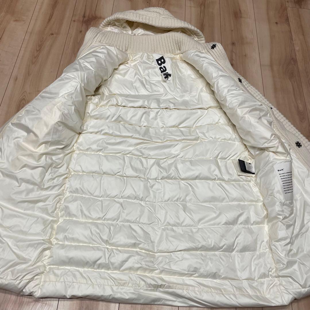 【美品】バーク　Bark ニットダッフル　ダウン　ロングコート　ホワイト