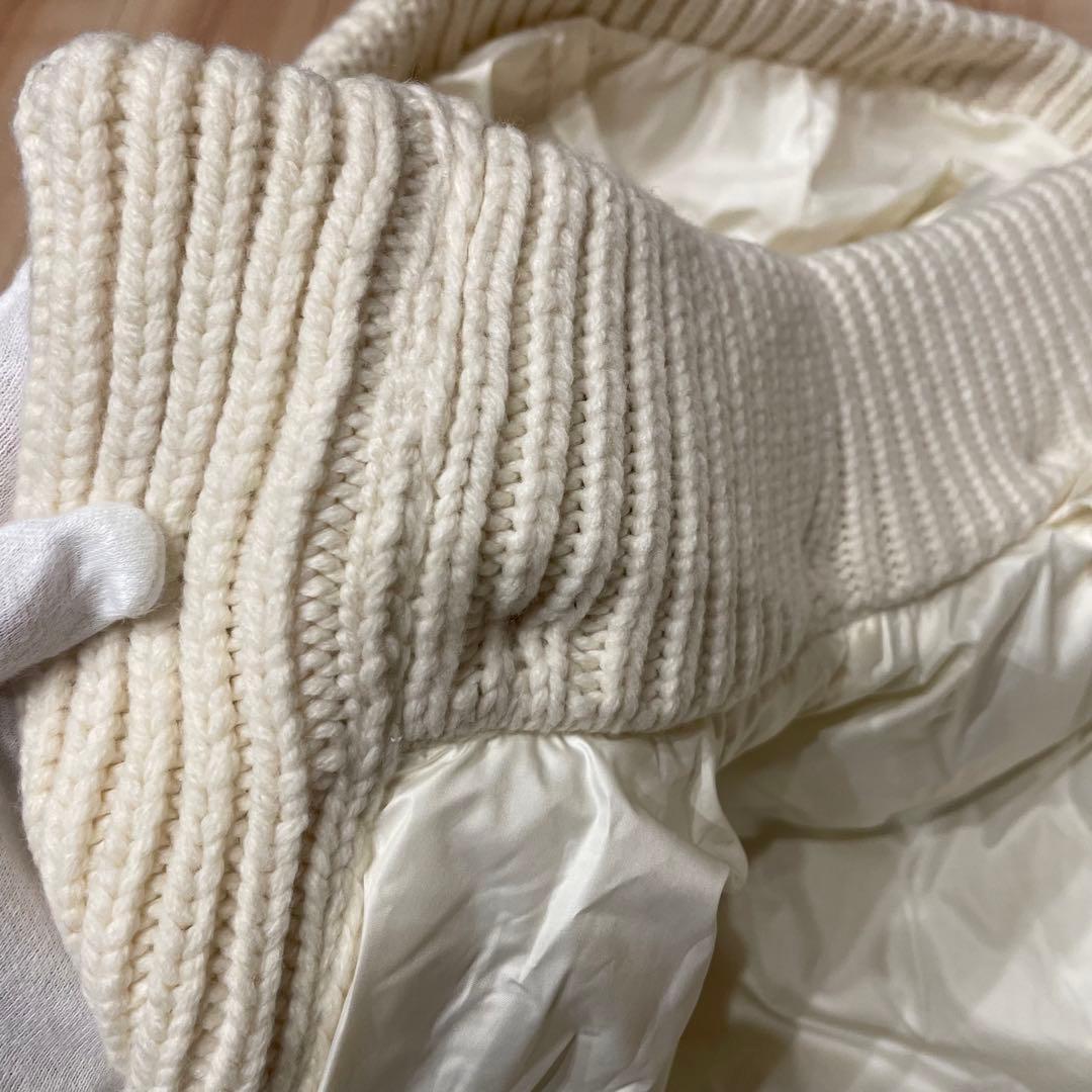 【美品】バーク　Bark ニットダッフル　ダウン　ロングコート　ホワイト