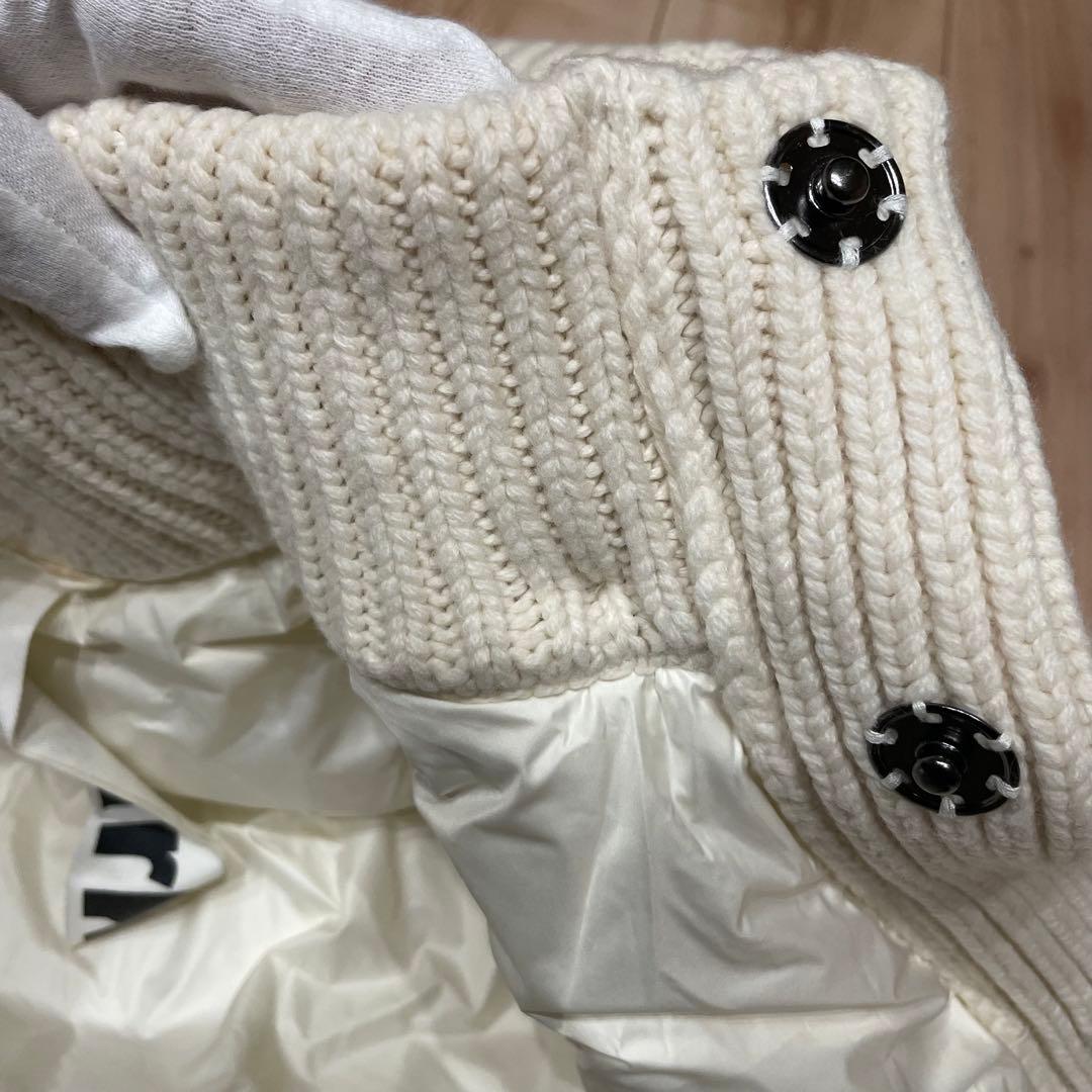 【美品】バーク　Bark ニットダッフル　ダウン　ロングコート　ホワイト