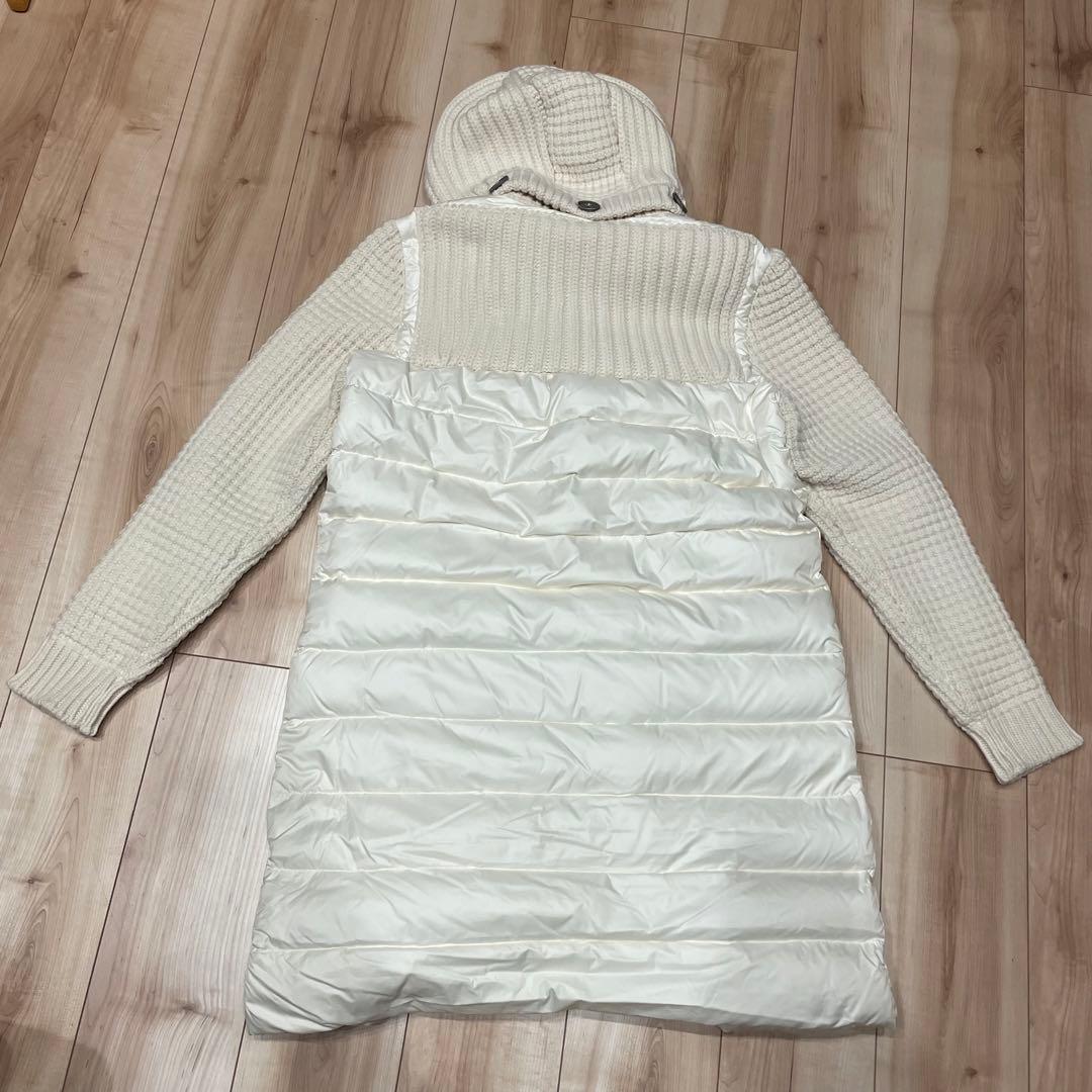 【美品】バーク　Bark ニットダッフル　ダウン　ロングコート　ホワイト
