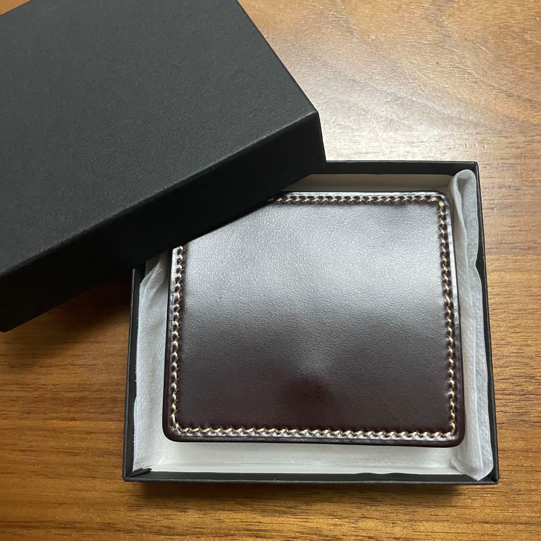 万双　コードバン　ボックス型小銭入れ　ケース