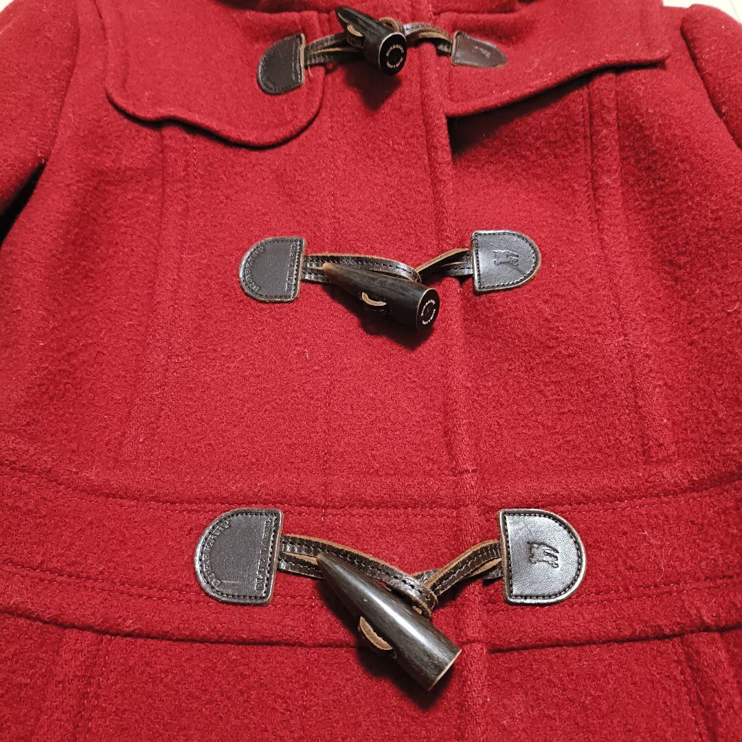 【美品】バーバリーブルーレーベル ダッフルコート ノバチェック レッド 38