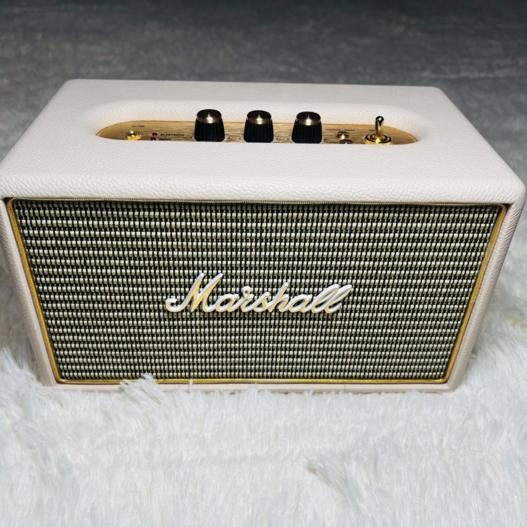 【美品】Marshall Bluetoothspeaker ACTON クリーム