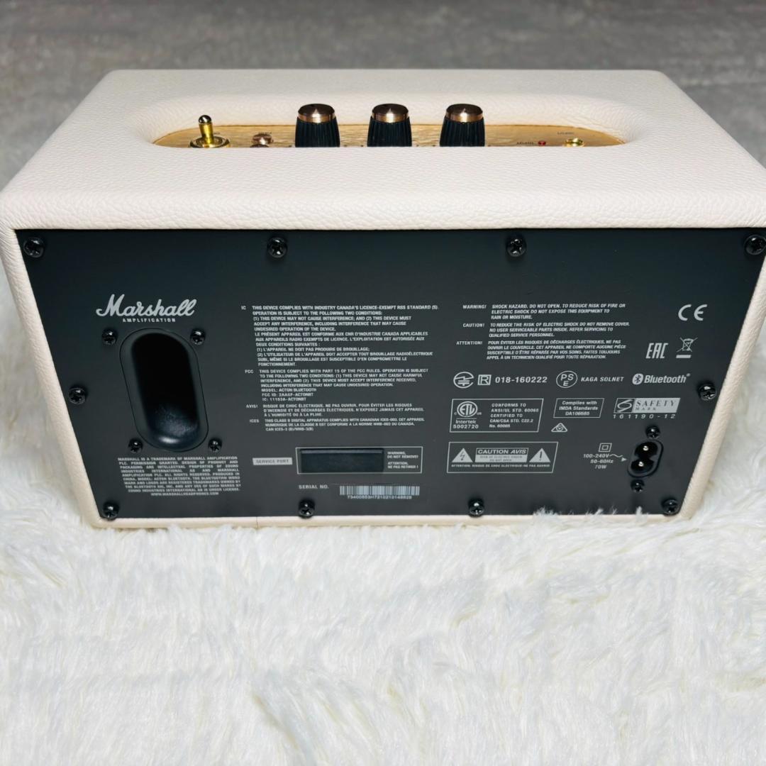【美品】Marshall Bluetoothspeaker ACTON クリーム