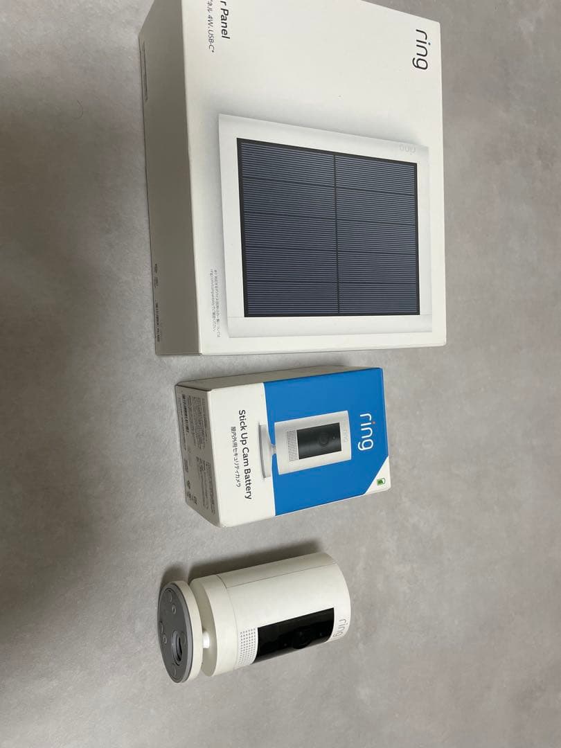 防犯カメラ Ring Stick Up Cam Battery & Solar Panel