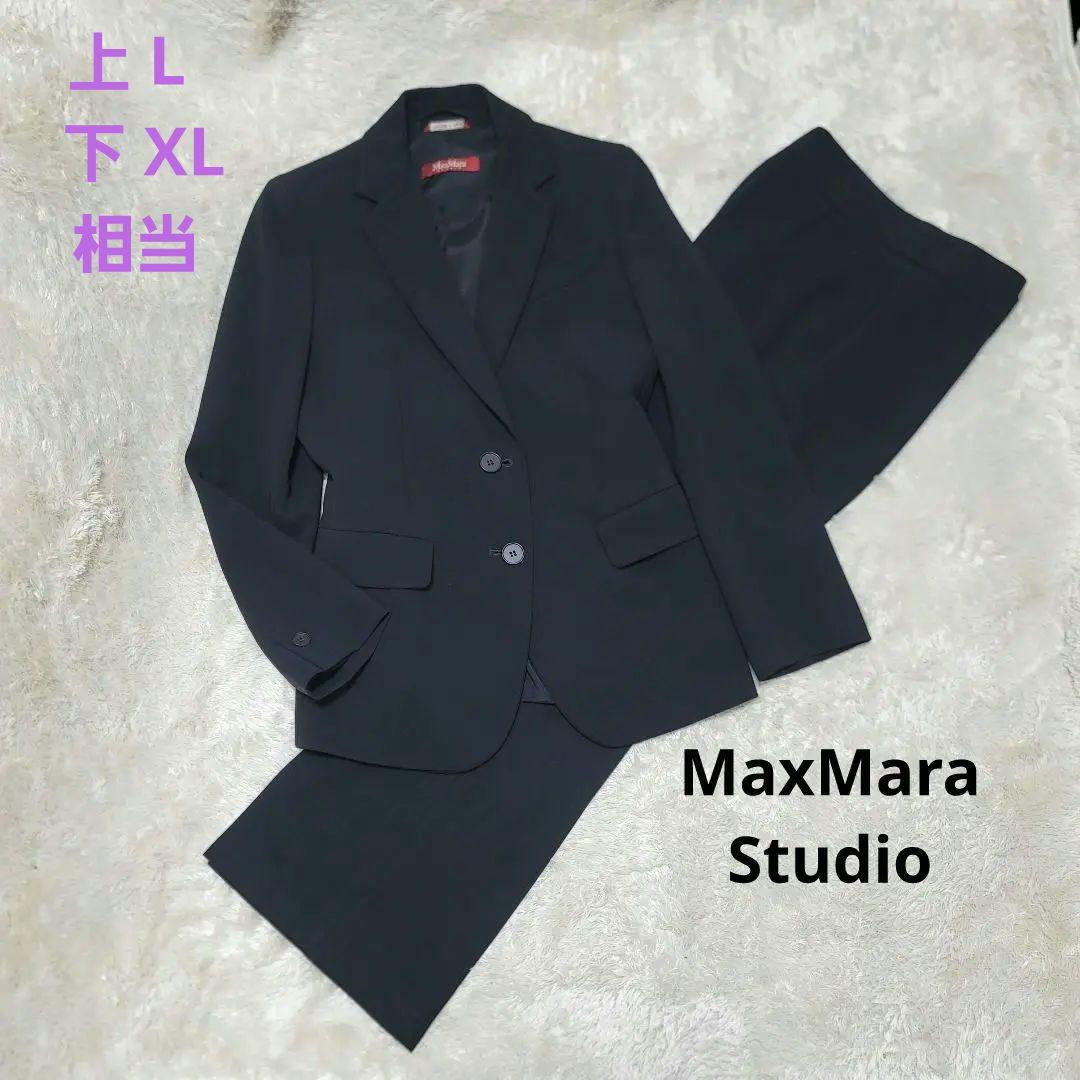 美品✨MaxMara マックスマーラスチュディオ パンツスーツ上下 ブラック