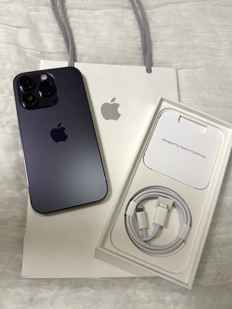 【極美品】iPhone14 Pro 512GB パープル　バッテリー容量100%