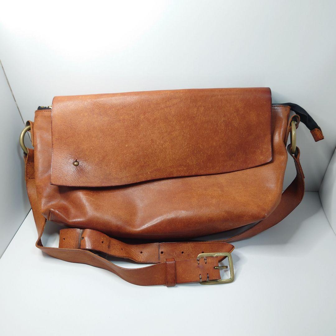 [Ryu] メッセンジャーバッグ イタリア産本革 日本国内製造品