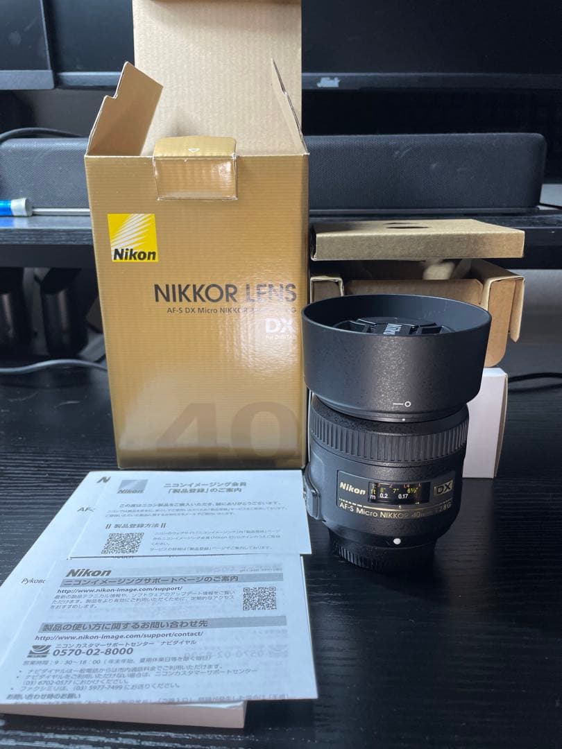 使用数回 美品 Nikon ニコン AF-S DX 40mmf2.8 マクロ
