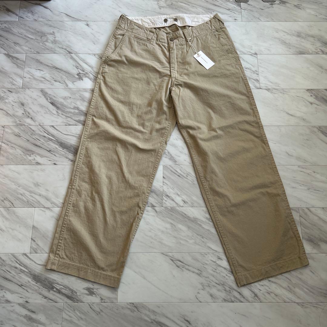 新品タグ付き⭐︎MASTER&Co. ワイドチノクロスパンツ Sサイズ