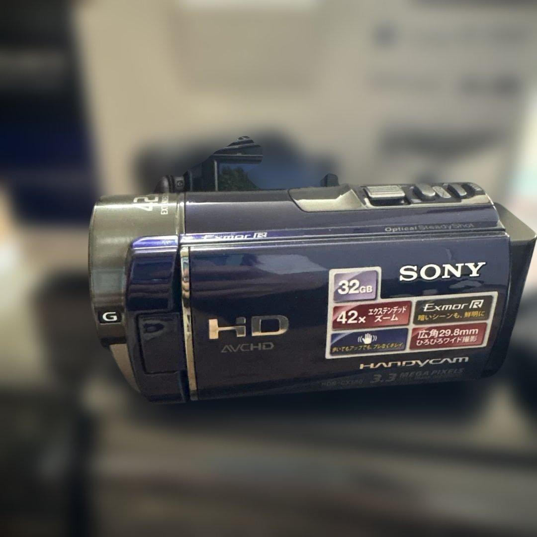 SONY ハンディカム HDR-CX ビデオカメラ ブルー