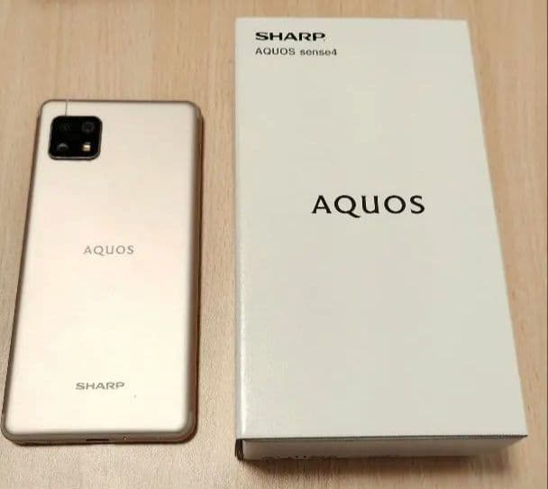 SHARP AQUOS sense4 SH-M04ライトカッパー 箱・充電器付き