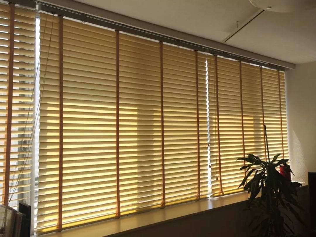 タチカワブラインド ソフトブラインド ライトブラウン、ベージュ立川×2台セット