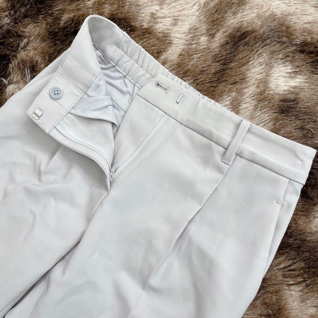 プラステ ノーカラー パンツ スーツ セットアップ 洗える 近年モデル