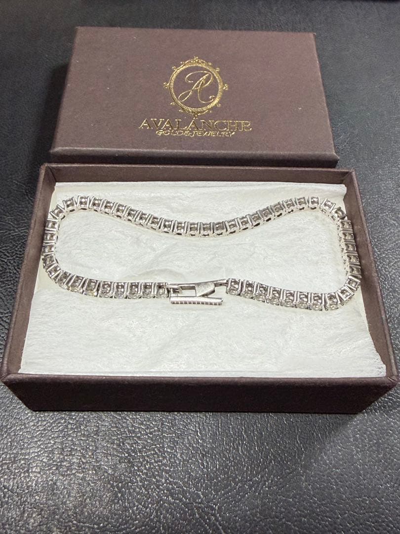 AVALANCHE クリスタルシルバー925ブレスレット
