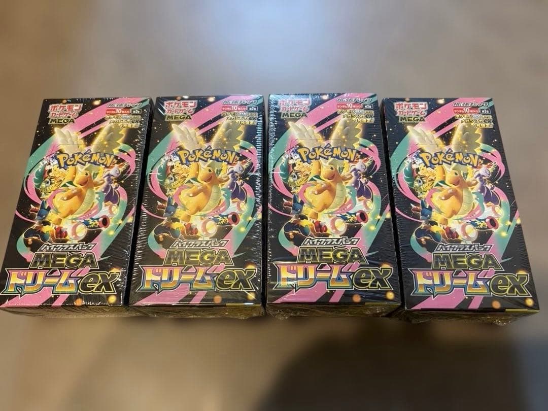ポケモンカード　メガドリームex シュリンク付き　4boxセット