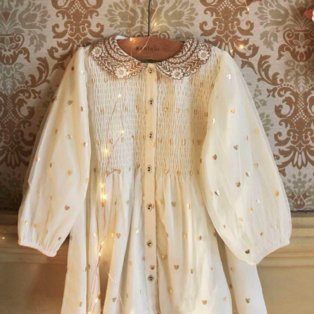 bonjour diary 2Y ハートチュール　チュニック　ワンピース