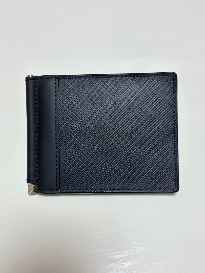 BURBERRY マネークリップ ノバチェックネイビー ブラック