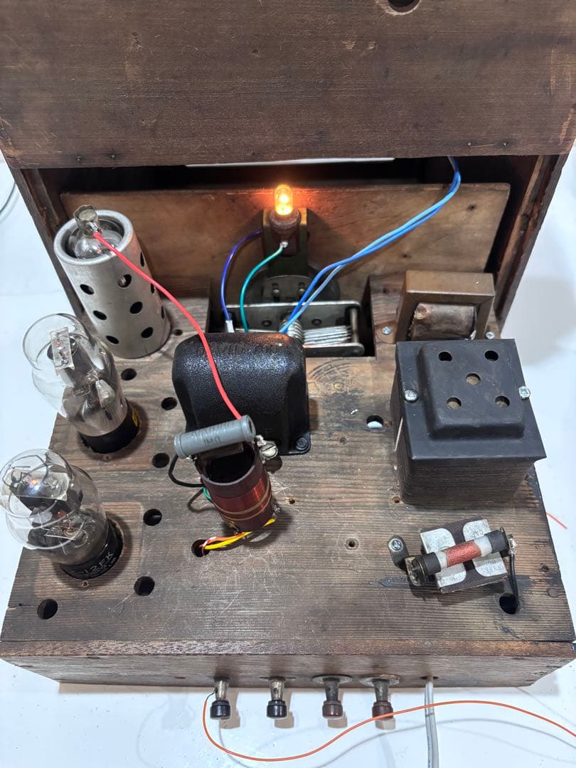 レトロ　真空管ラジオ　並3ラジオ　整備済　宮型　昭和戦前