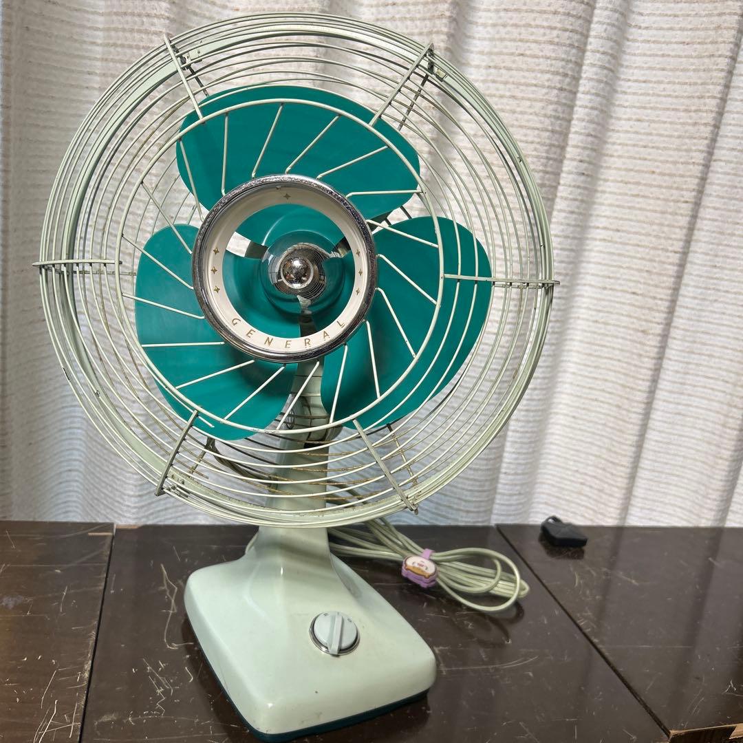 GENERAL ゼネラル　ミントグリーン 昭和レトロ扇風機