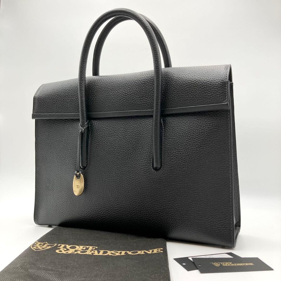 ちくわぶ✨トフ&ロードストーン デボネア ビジネスバッグ 黒 レザー 仕事