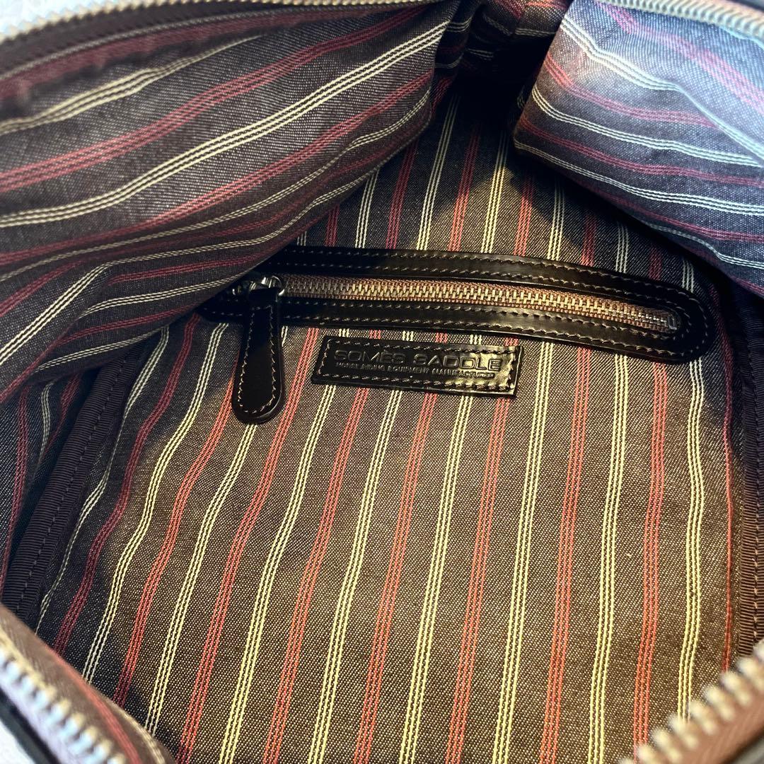 良品★ソメスサドル レザー 本革 ボディーバッグ キャメル