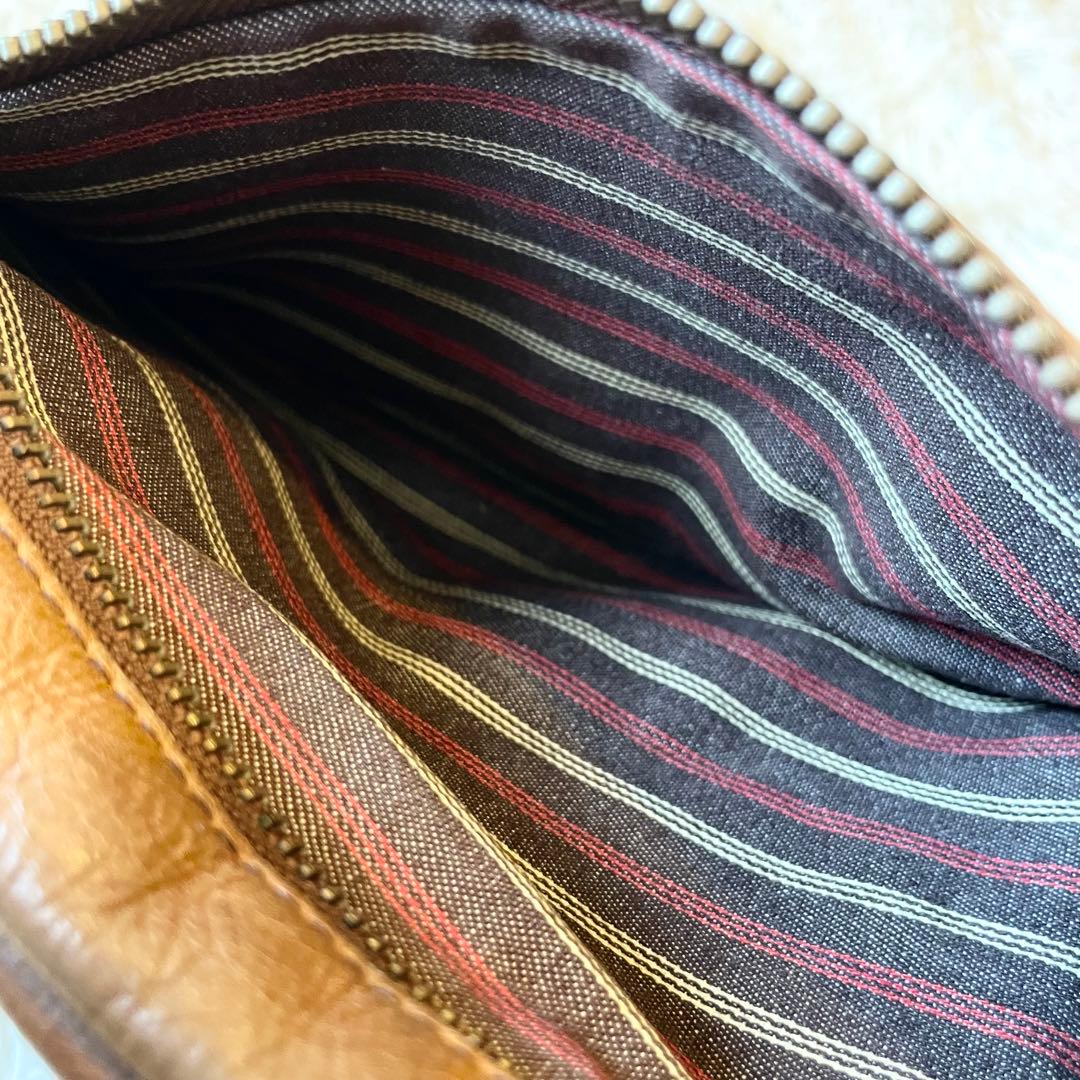 良品★ソメスサドル レザー 本革 ボディーバッグ キャメル