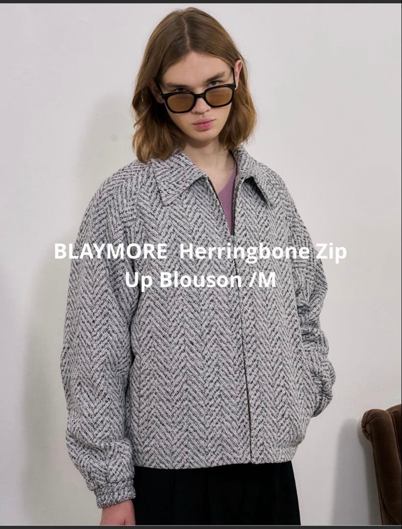 K*様 BLAYMORE Herringbone Zip Up Blouson