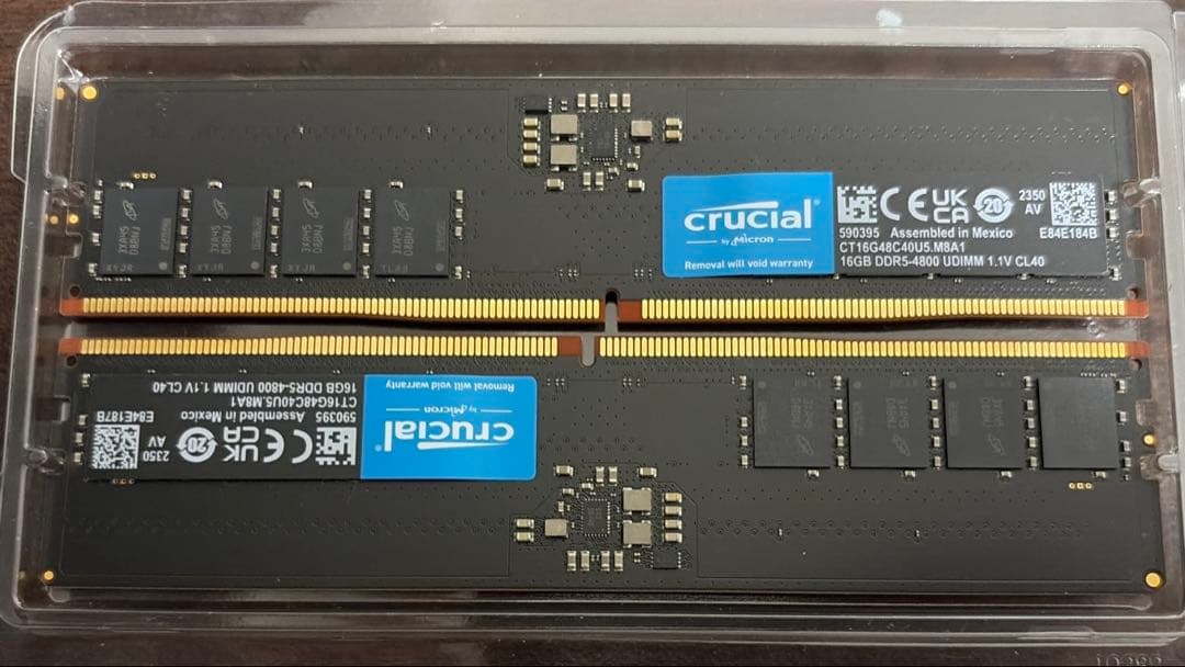 Crucial DDR5-4800 16GB×2枚(32GB)