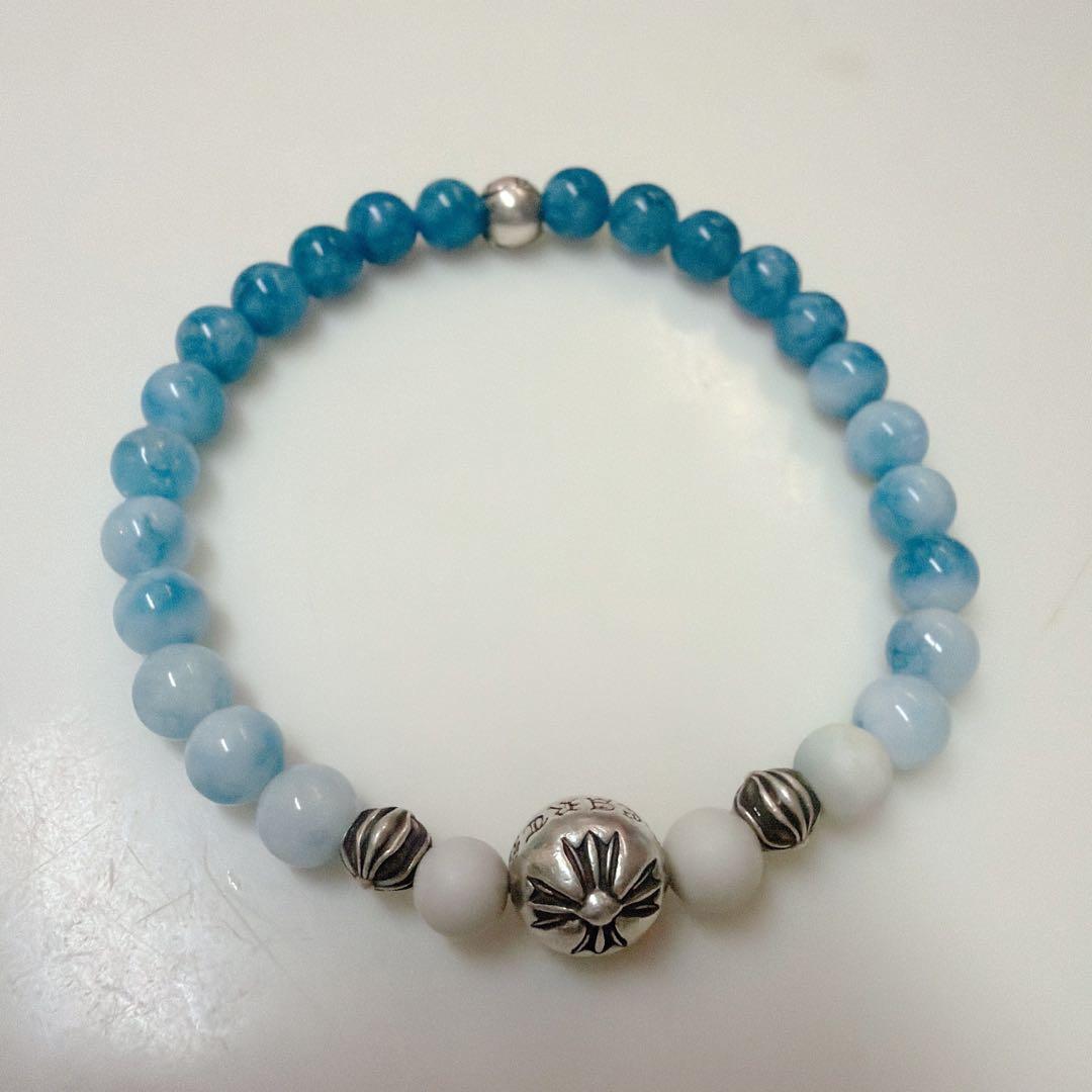 クロムハーツ　ビーズブレスレット　数珠　6mm