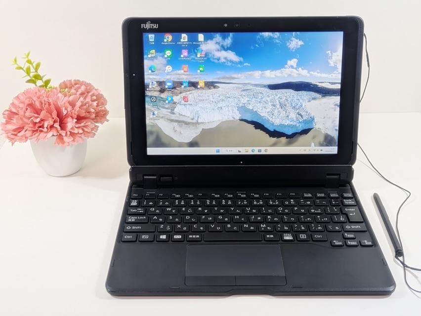 【美品】Win11✨128GB✨タッチパネル✨防水✨Webカメラ✨ノートパソコン