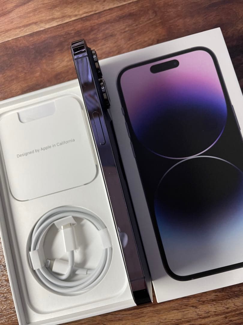 Apple iPhone 14 Pro 256GB ディープパープル　○判定