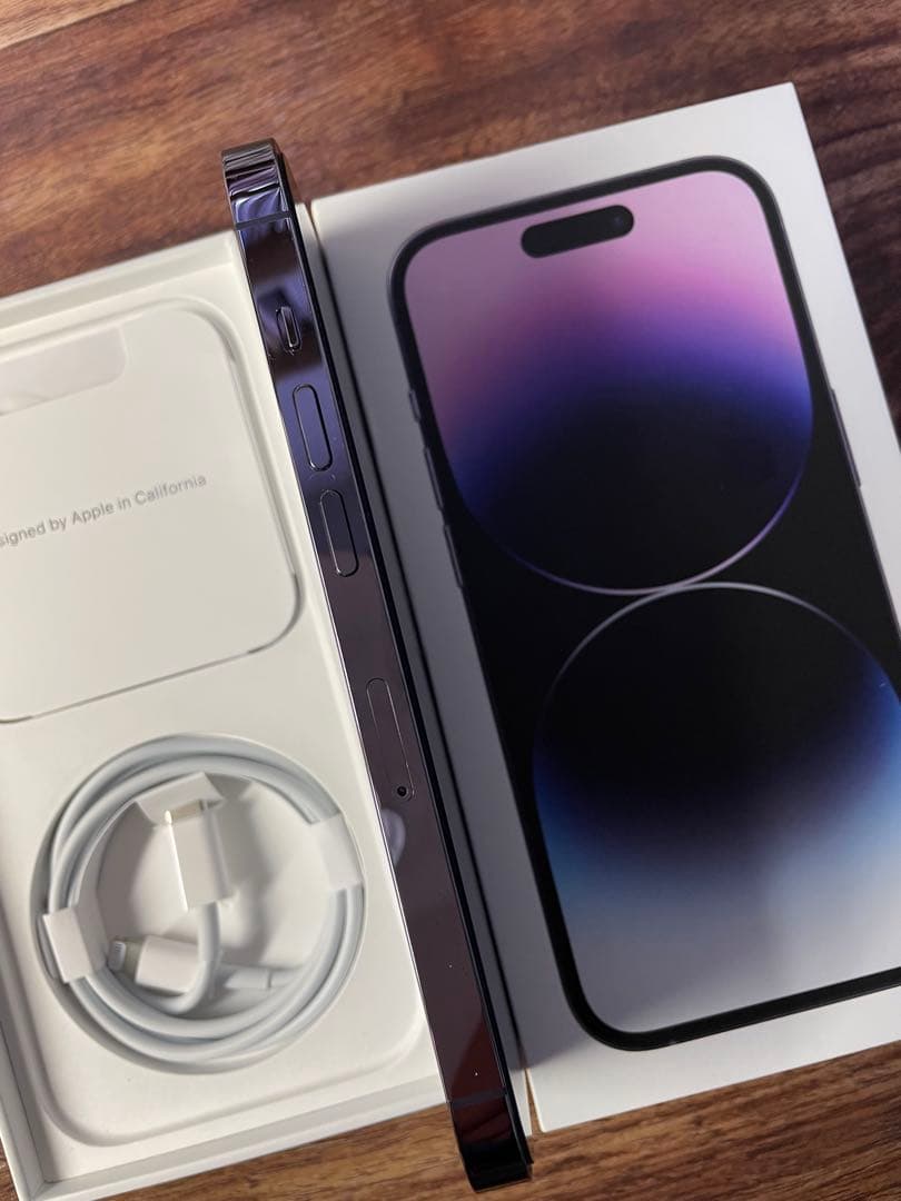 Apple iPhone 14 Pro 256GB ディープパープル　○判定