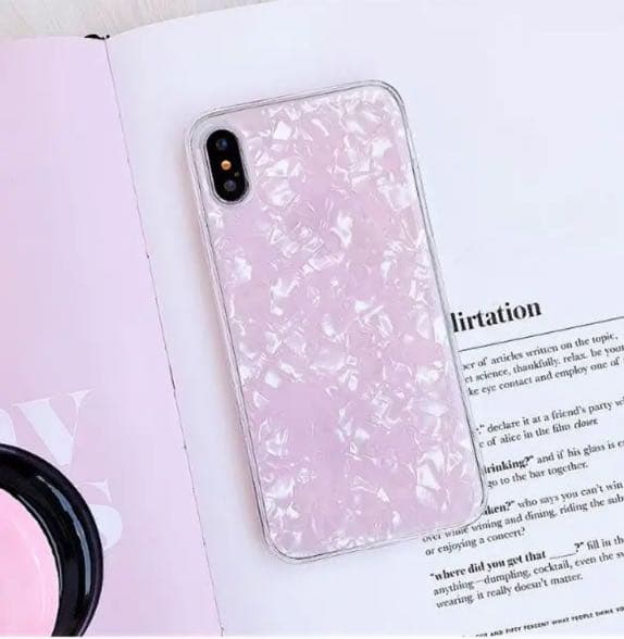 iPhone7 iPhone8 スマホケース キラキラ シンプル クリア ピンク