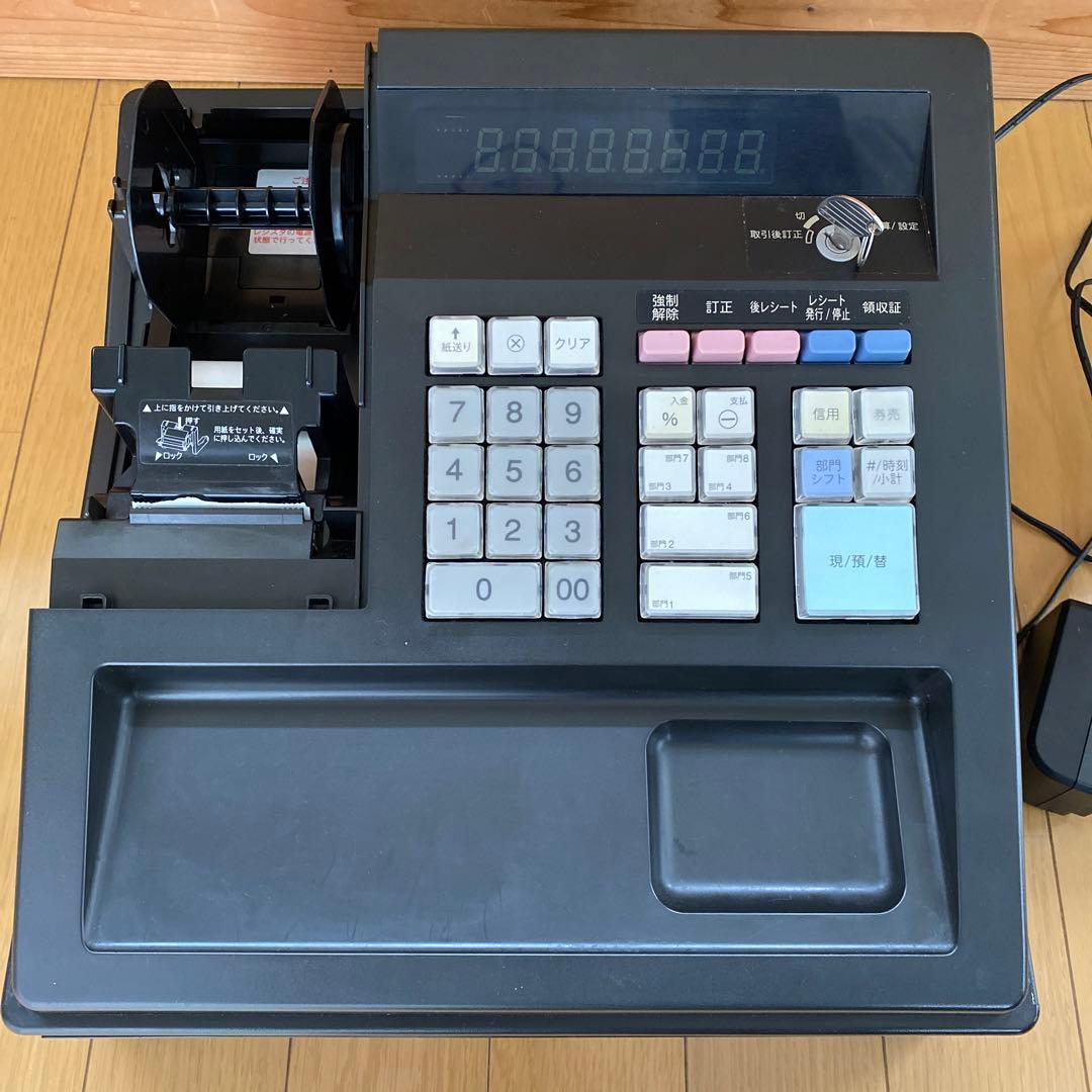 SHARP 電子レジスタ XE-A147 B 【※プリンタカバー欠品】