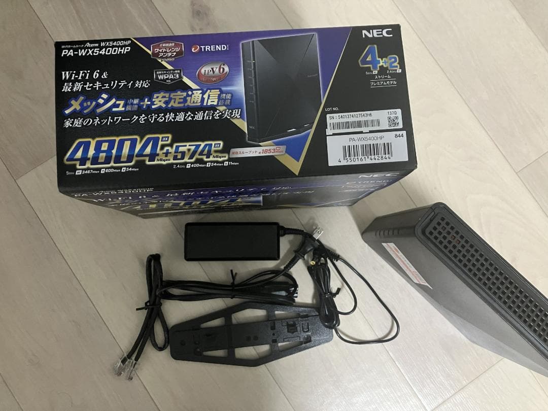 NEC Aterm PA-WX5400HP Wi-Fi6 無線LANルーター