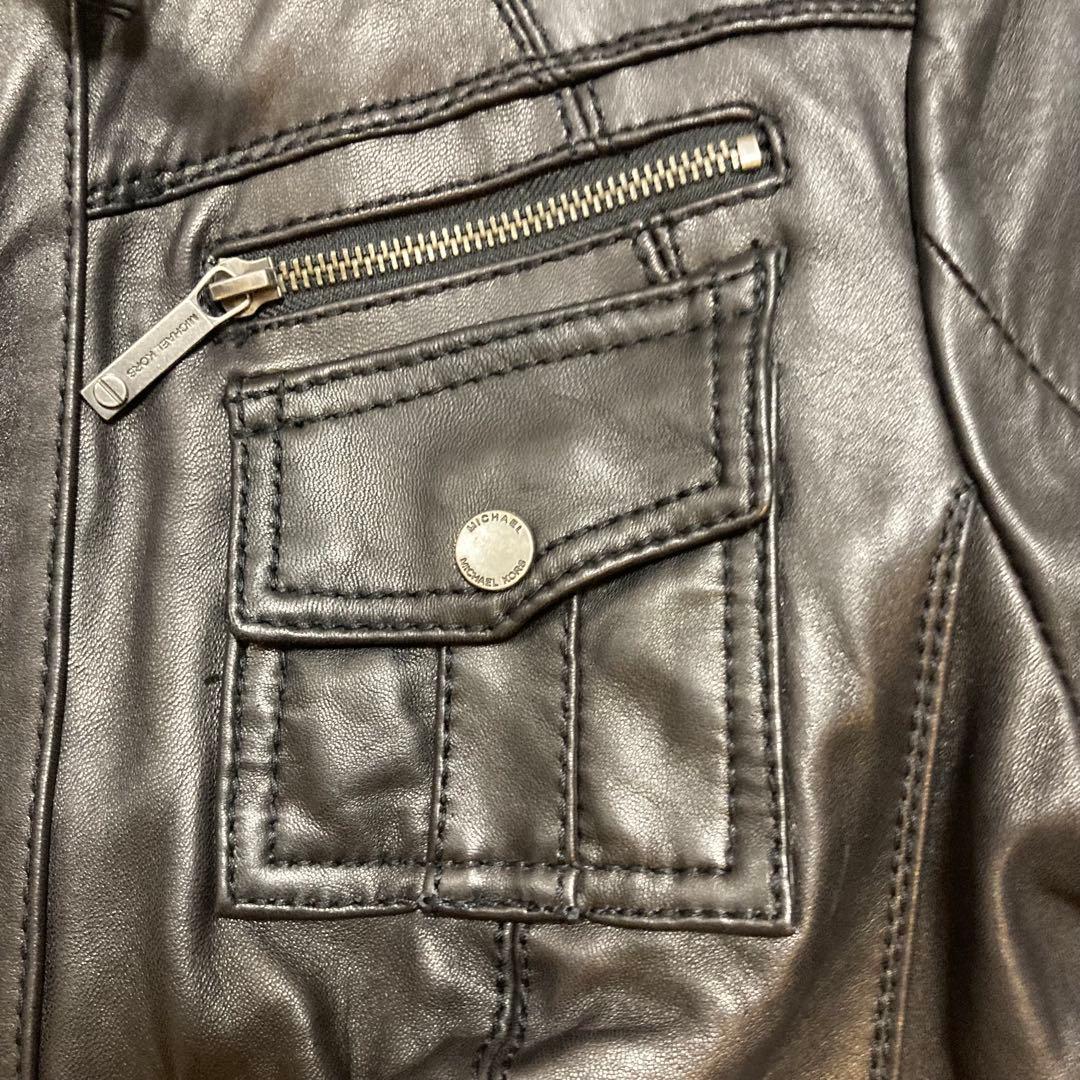 MICHAEL KORS シングルライダース レザージャケット　L