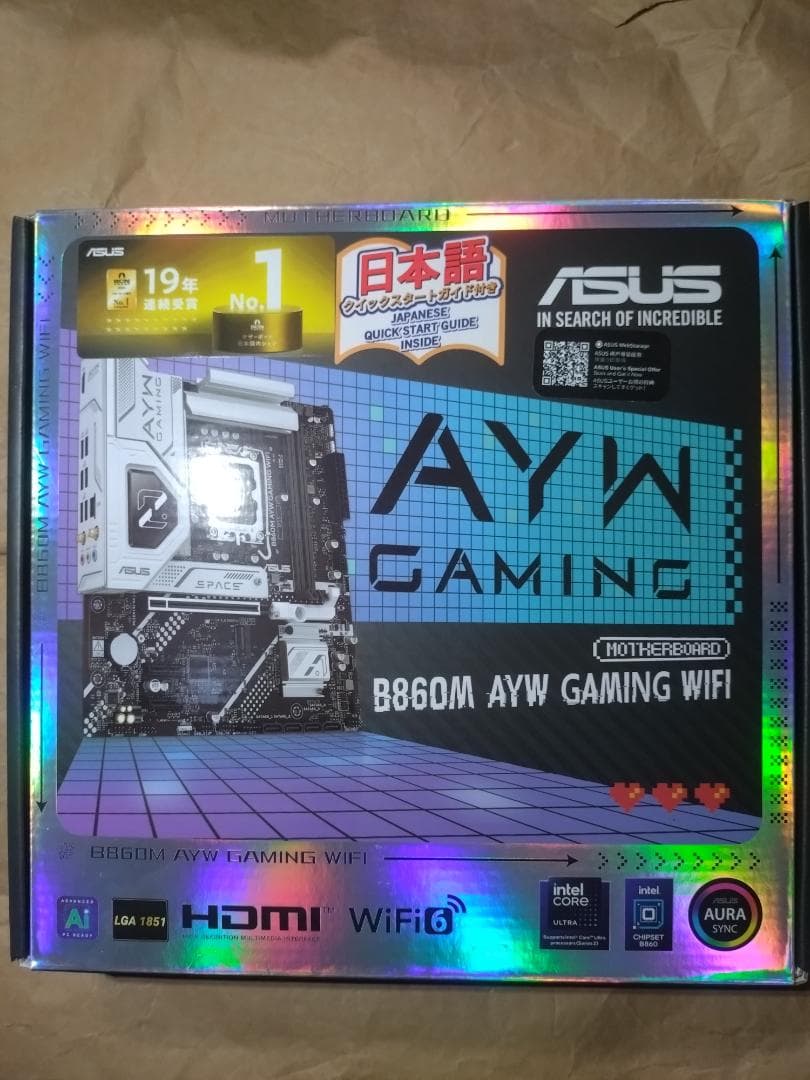 マザーボード ASUS B860M AYW GAMING WIFI
