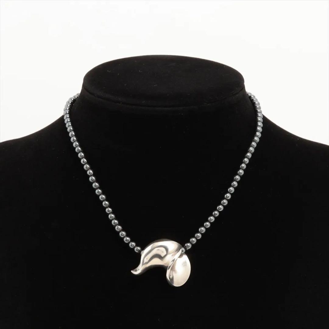 ジョージジェンセン　ネックレス　バード　ヘマタイト　シルバー　925