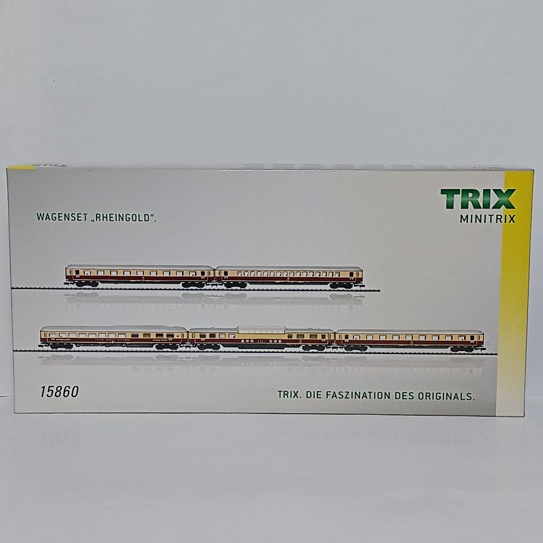 サ*ン様 ミニトリックス Nゲージ 西ドイツ ラインゴルト 客車５両セット
