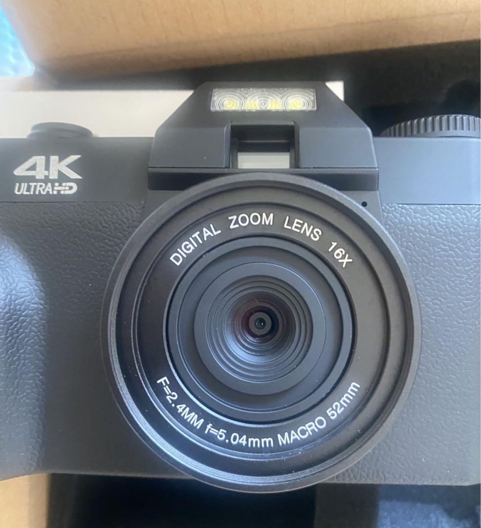 4Kデジタルカメラ 4800万画素 180度回転可能なディスプレイ