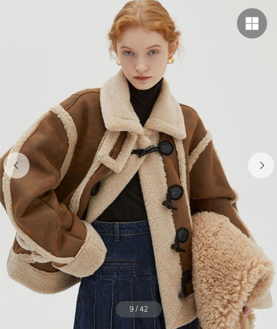 完売商品 Fano Studios ムートンコート ダッフルコート