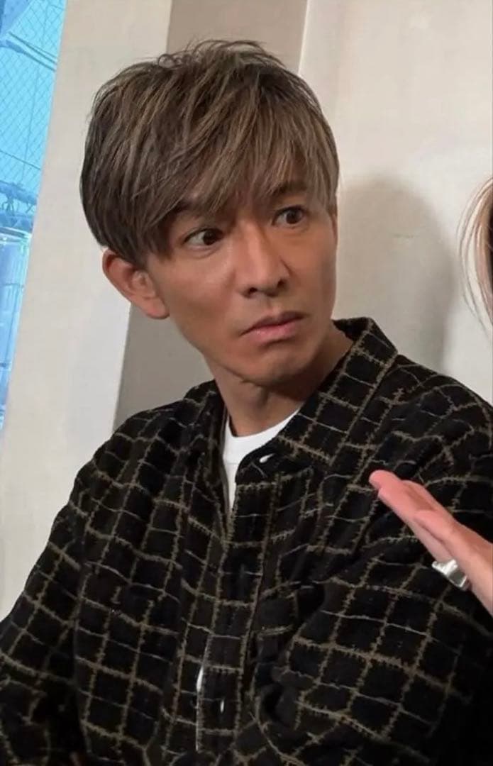 私物　キムタク着　RATS MOLESKIN CHECK SHIRT Ｌ