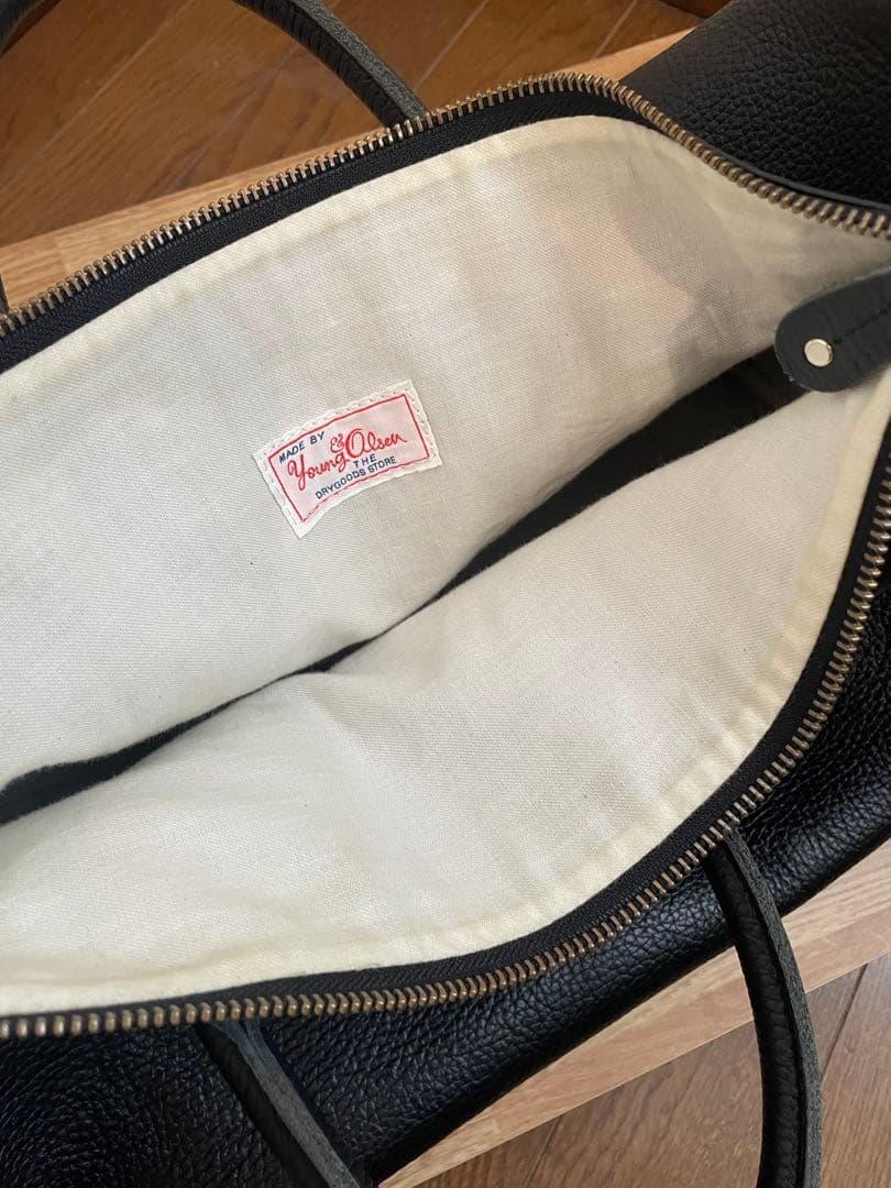 young&olsenヤングアンドオルセン　ボストンバッグ黒IENA